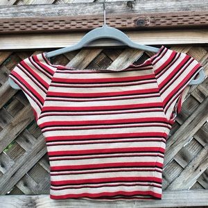 Brandy Melville off the shoulder crop top